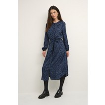 Kaffe 카페 BPSISSE LONG SLEEVE BLOUSE - 셔츠 드레스 블루 tones leo print 원피스 [독일]