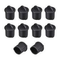Uxcell 10피스 BNC 실리콘 프로텍터 캡 포트 커버 먼지 방지 9.5mm-11mm 직경 블랙