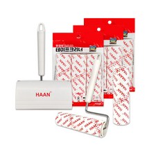 한경희 생활과학 초강력 테이프클리너 먼지 제거기 돌돌이 ( 38mm 타사호환 가능), 롤러+거치대+리필10개