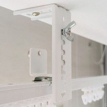 윈홈스 커튼 길이 조절 듀얼 브라켓(커튼봉/커튼레일 호환 가능), 25mm커튼봉용 1개/화이트