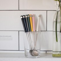 큰유리컵용 스무디건저먹는용도 롱스푼 카페용 커피전문점용 캠핑용 등산용 야영용 집들이선물, 1개, 그레이