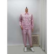 [제전복 상하세트] 핑크 Y카라 상하복 작업복 방진복 크린룸 정전기방지 무진복, 핑크(Y카라), 5XL