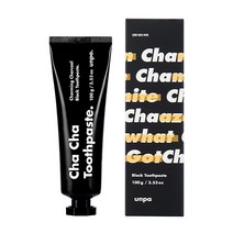 [Unpa Cha Cha] 언파 차차 숯 치약 민트향 단1회 사용만으로도 구취 억제효과!!, 3개입