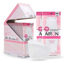 [모든원자재100% 국산마스크] 약국판매용 무형광 에어온 마스크 KF94 대형, 50매, 1개, 흰색