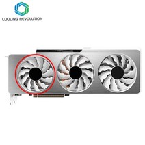 GIGABYTE GeForce RTX 3080 Ti RTX 3090 Vision OC 3X GV-N308TVISION GV-N3090VISION GPU 그래픽 카드 냉각 팬의 새로, 왼쪽 82MM