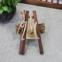 미니 지게 나무지게 금전운 풍수 인테리어 전통소품 민속품 집들이선물, 투명상자무료포장