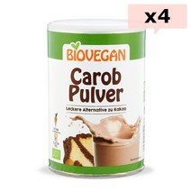 Biovegan 캐롭 파우더 가루 분말 200g 4팩 organic carob powder (독일배송), 4개