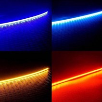 12v 면발광 led바 cob 300X6 자동차 셀프 인테리어, 아이스블루LED