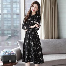 차이나카라원피스 플레어원피스 플라워원피스