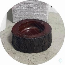 원목 재털이 휴대용재떨이 원목재털이, (소)