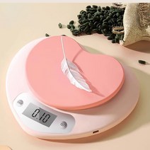 닝타우스 주방 하트전자저울, 0.1g/3kg, 1개