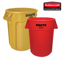 PGM1*^몰루버메이드-BRUTE 원형컨테이너 FG264360YEL 166.5L 쓰레기통 업소휴대 점포휴지 다용도함 대형휴지 휴지^*1췤pgm, a^^*옵션없슴