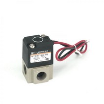 배관 12vdc/24vdc/110vac/220vac 1/4 bsp 포트 몸체 3 솔레노이드 밸브 직접 작동 고무 씰 vt307 부품, DC24V