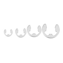 120PCS 304 스테인레스 스틸 E 클립 와셔 구색 키트 원형 고정 링 샤프트 패스너 M1.5M10