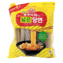 오뚜기 넓은 당면 중국식 18mm 1kg x 1봉지 OTTOGI CHINESE WIDE VERMICELLI, 1