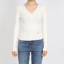 게스 여성 브이넥 슬림 단추 2컬러 가디건 YL1S2652