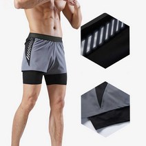 남자 기장 짧은 운동 바지 헬스 마라톤 레깅스 팬츠 - 2022975EA