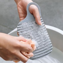 달자샵 휴대용 미니 양면 손빨래 빨래판 속옷 양말 세탁, 1개, 화이트