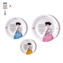 신윤복 미인도 모작 전통기법 도자기 홈세트, 찻잔 세트