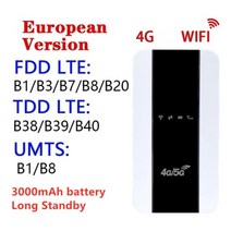 들고다니는 농막 무선 4G LTE 라우터 와이파이 포켓 모바일 핫스팟 라우터, A EU 버전