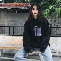L.ONLINE SHOP여성 후드티 맨투맨 티셔츠 라운드 긴팔티 루즈핏BD06 후드티 후드집업 후드코트 힙합패션