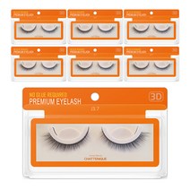 [ 9~12 mm ]샤뜨니끄 3D 속눈썹 7개세트 원터치 3초 속눈썹 4종 셀프연장 9~12 mm 7개세트, 7개(1세트), j3.7-9mm