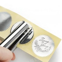 압인기 주문제작 자체 회사 로고 단체 청첩장 도장만들기 웨딩스티커제작, 블루 (종이 약 300그램 스탬프)