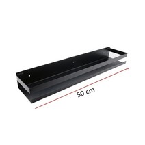 철제 선반 이동식 트롤리 조립식 베란다 시스템 조립식앵글평상 3단 철앵글, Black 50cm, CHINA