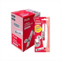 플러스 수정테이프 WH-604 본품 레드 / 2개 4개 5개 10개, WH-604 본품 5개
