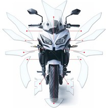 오토바이 PPF 가와사키 버시스 650 2015-2017 스크래치 방지 투명필름