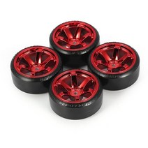 RC 하드 패턴 드리프트 타이어 휠 트랙사스 HSP 타미야 HPI 1:10 RC 온로드 차량 드리프트 자동차 하드 타이어 세트 4 개, 4.5