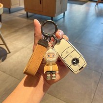 벤츠 키케이스 키링 차키홀더 키링 TPU 자동차 케이스 커버 펜던트 체인 메르세데스 벤츠 마이바흐 AMG S A, 05 A White-yellow boy