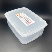 프리미엄 사각 밀폐용기 I 2L 신선 보관 용량 눈금 표시 일제 다용도 수납함 냉장고 정리