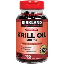 커클랜드 크릴오일 500mg (160소프트젤), 단품, 단품