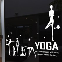 낭만창고 ijs542-핫요가 포인트스티커 스티커, 블랙
