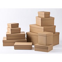 [와니유니] 고급싸바리박스 무지선물상자 선물포장박스 크라프트박스, 281O_크라프트 35x25x9