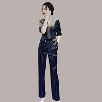 여성 투피스세트 봄 가을 셋업 웨딩 수트 흰색 오피스룩 세미 정장