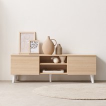미니멀한 이케아스타일의 티비다이 원룸 거실장 KD526, 메이플AAU98