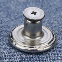 요술 단추 허리조절 똑딱이 바지 버튼 늘이기 줄이기 청바지 수선 나사형 10p, 레터링실버