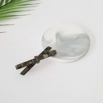 프랑스핀 셀룰로오스 심플 리본 7 cm 옆머리 자동 머리핀