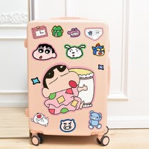 여행용 캐리어 전용 만화 귀여운 짱구 스티커, B