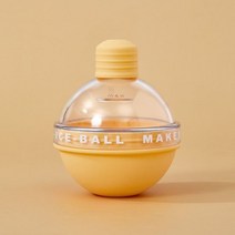 하이볼 얼음틀 온더락 얼음 냉동 아이스 볼 몰드 위스키 구형 큐브 식품 등급 실리콘 트레이 크리에이티브 수제 아티팩트, YELLOW, YELLOW