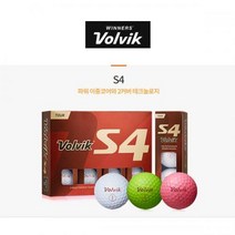 Volvik 볼빅 골프공 S4 4피스 / 골프타임, 색상 : 화이트