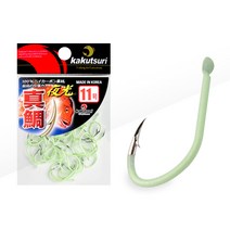 카쿠쯔리 참돔벌크그린야광바늘 대용량 바늘 벌크바늘 장축광바늘 마다이 대물낚시바늘 부시리 방어 밤낚시 선상낚시