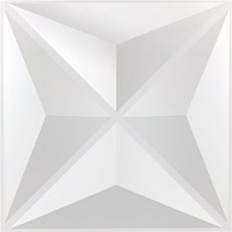 집 벽 혁신 기하학 3d 벽 패널 비 자체 접착 3d 벽 스티커 아트 세라믹 타일 벽지 룸 욕실 천장, 1 조각 - 밝은 흰색, o