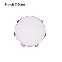 노래방탬버린 led탬버린뜨거운 악기 탬버린 나무 4/6//10 인치 사용자 정의 팔찌 벨 미니, 02 6 Inches