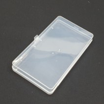 사각 투명 플라스틱 케이스 납작 보관함 소형 10 x 17.5cm