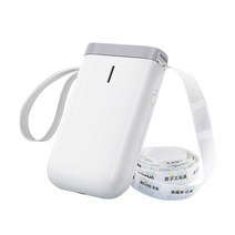 JINGCHEN D11 KC인증 휴대용 블루투스 라벨 프린터 라벨지1롤 증정, 노랑12*40mm-160장