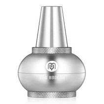 Yimi 물 담뱃대 알루미늄 시샤 당밀 포수 대형 챔버 공기 흐름 유니버설 핏 직경 5.5cm 높이 7.4cm, [01] silver