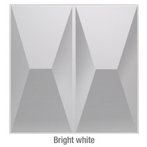 현관타일 주방벽 바닥 타일 30x30cm 3D 패널 금형 석고 벽 스티커 거실 벽지 벽화 방수 욕실 주방, Bright white